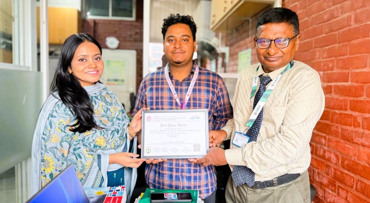 ব্রেন স্টিমুলেশন গবেষণায় আন্তর্জাতিক পুরস্কার জাবিপ্রবির তানভীরের